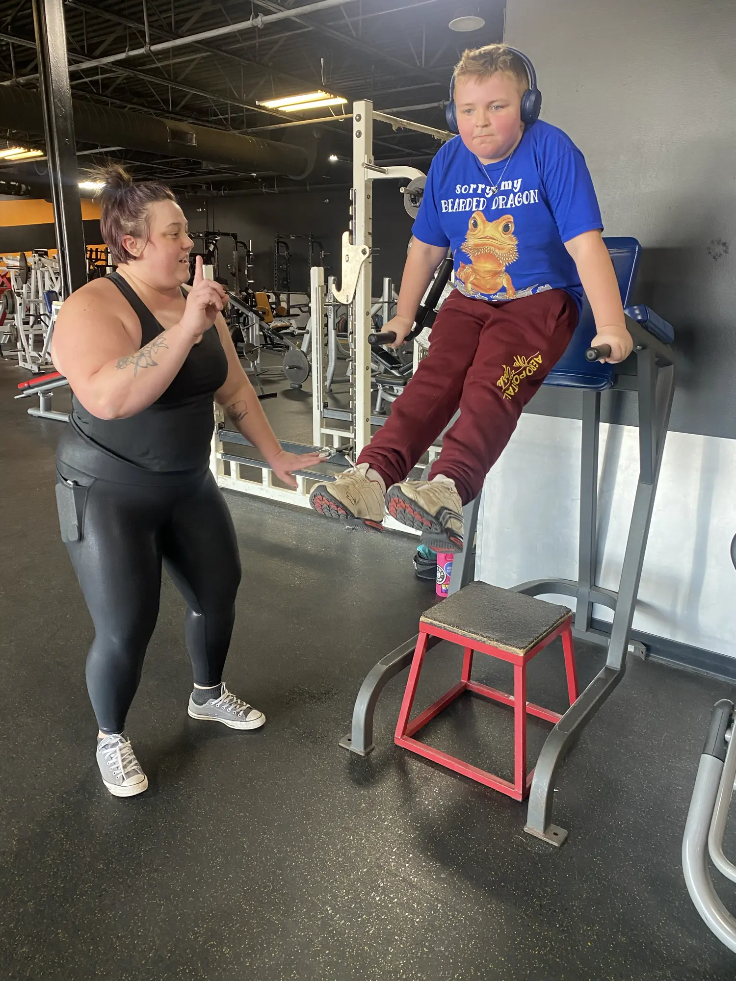 Semi private training session being conducted at O-Town Iron Fitness